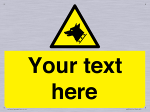 Custom Warning: Guard dog